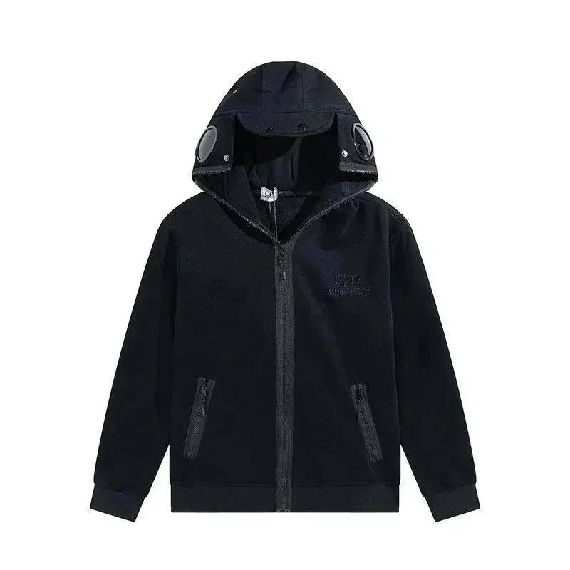 CP Company Goggle Black Hooded Jacket