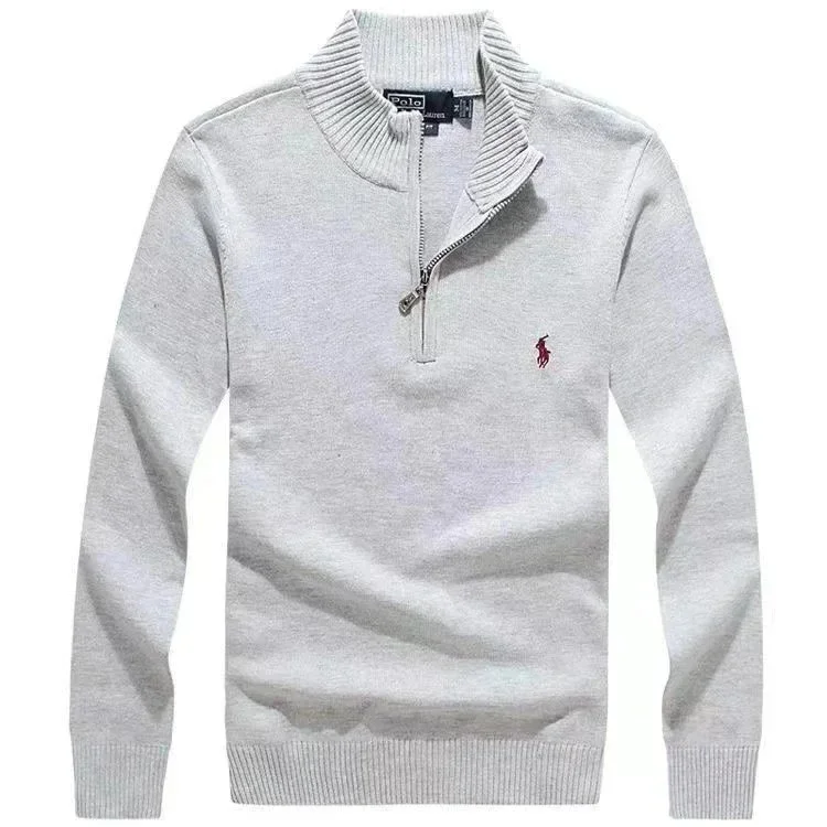 Polo Ralph Lauren Polo Ralph Lauren Light Grey Half-Zip Sweater Grey - 1