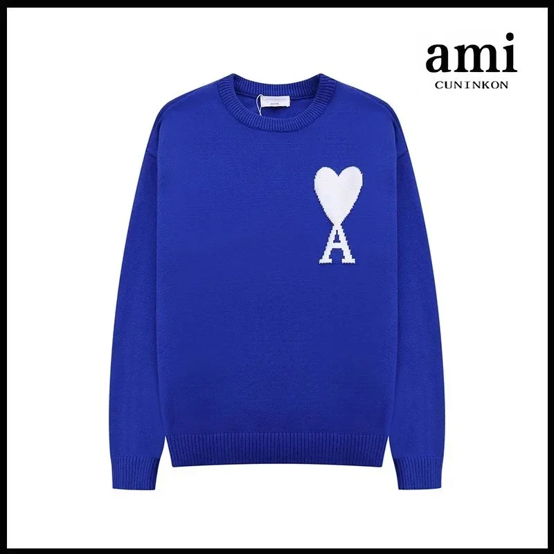Ami Cuninkon彩蓝【A8圆领提花款】 Sweater