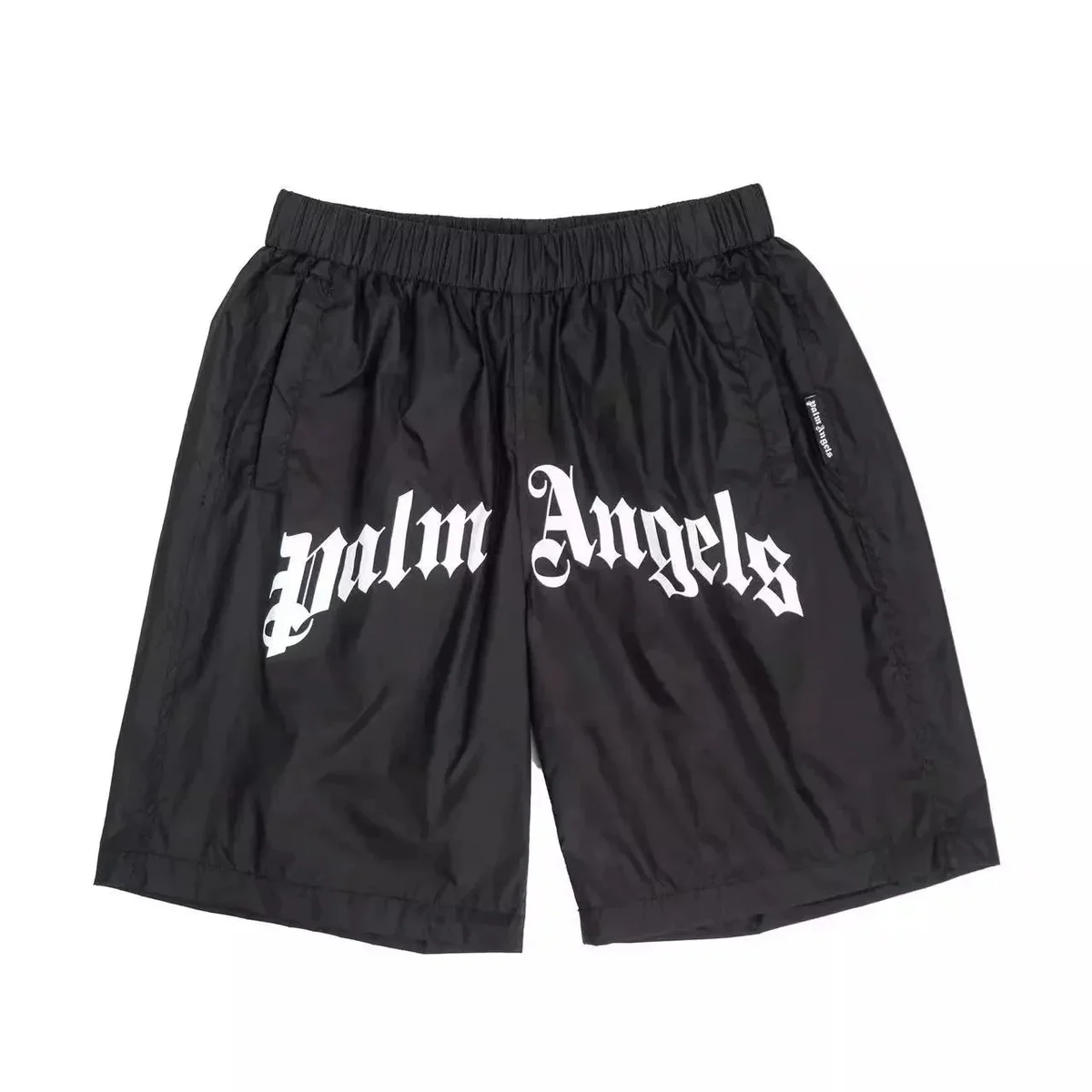 Palm Angels Black Palm Angels Logo Shorts
