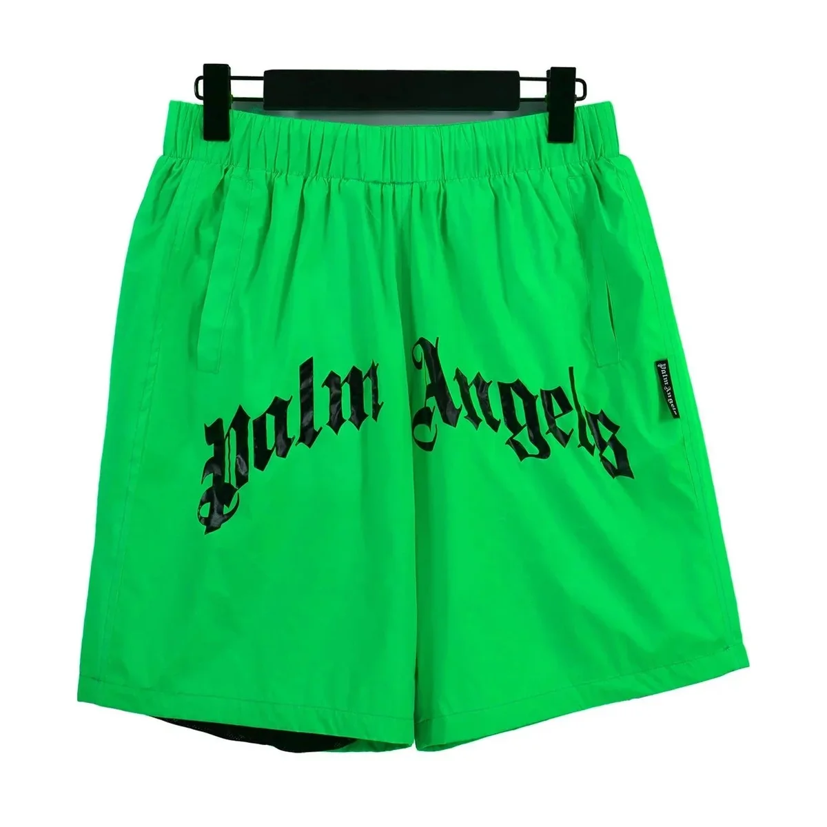 Palm Angels Life is Palm Green Shorts