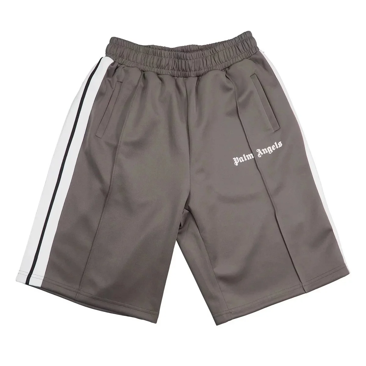 Palm Angels Track Grey/White Shorts