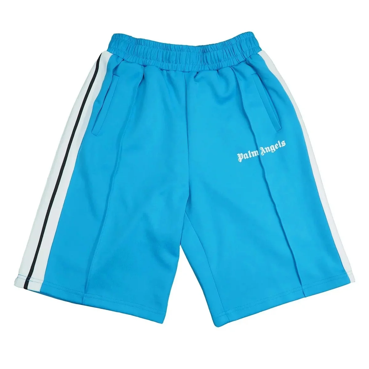 Palm Angels Blue Track Shorts