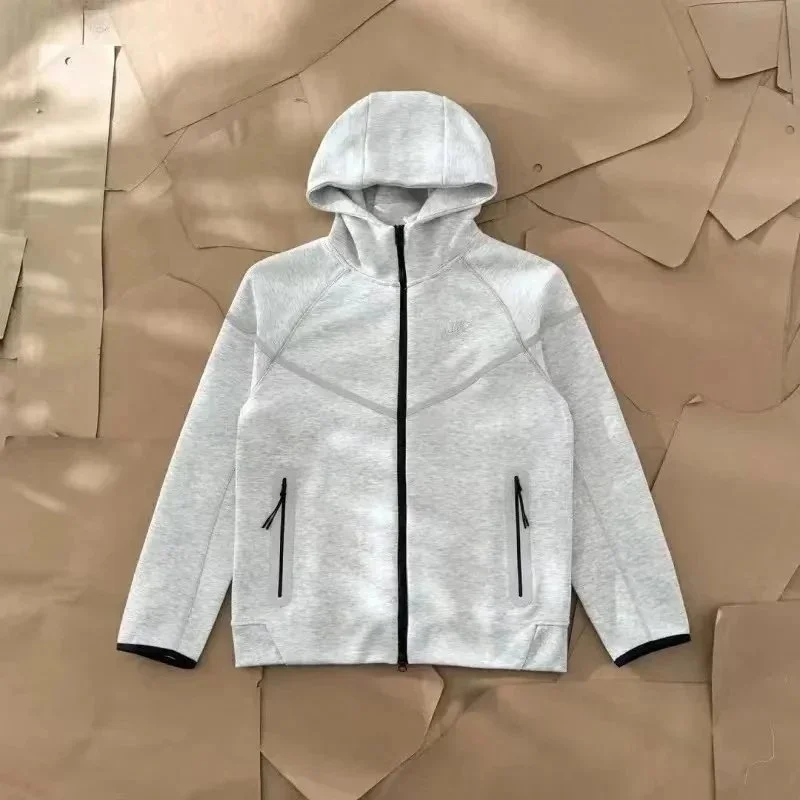 Nike Nike Tech Fleece Grey Hoodie Jacket Grey - 1
