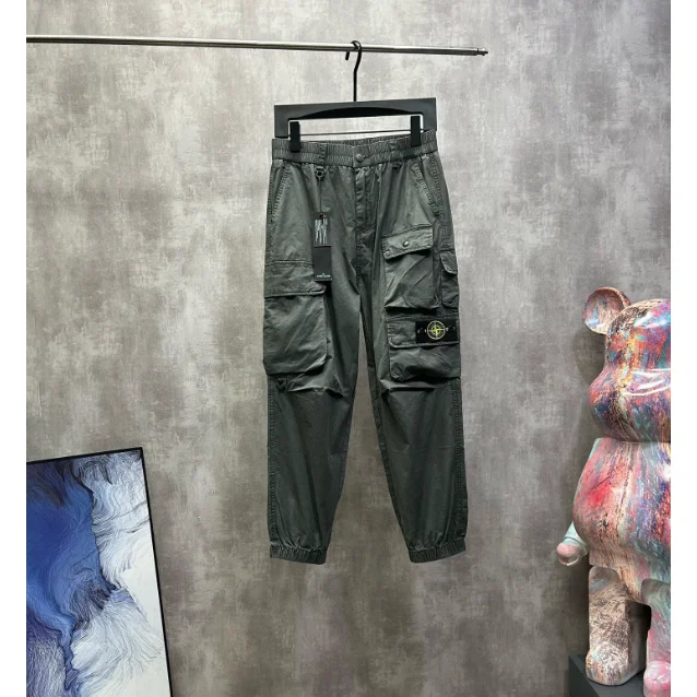 Stone Island 68-15 Olive Cargo Pants