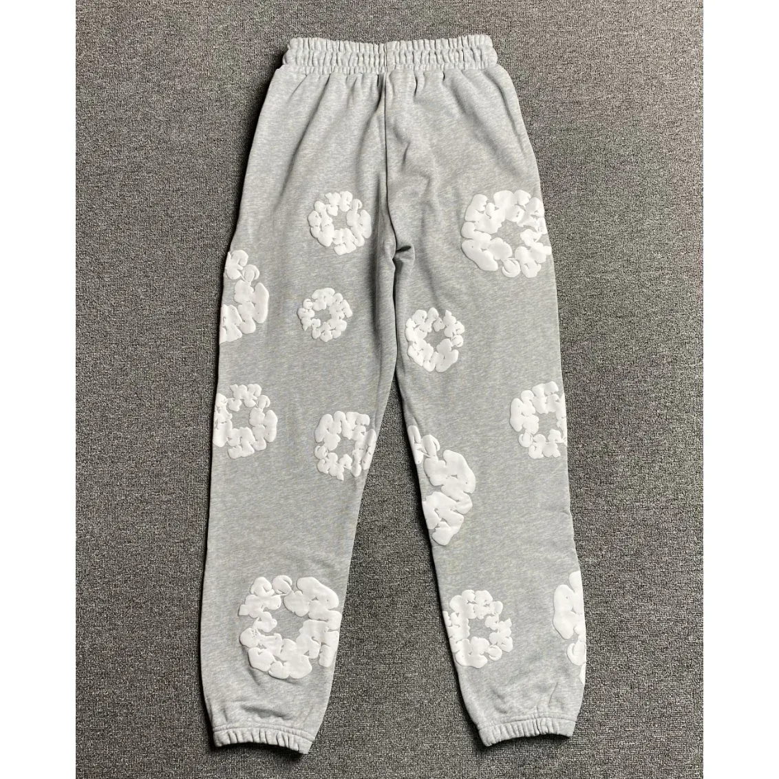 Gray Cloud Print Sweatpants
