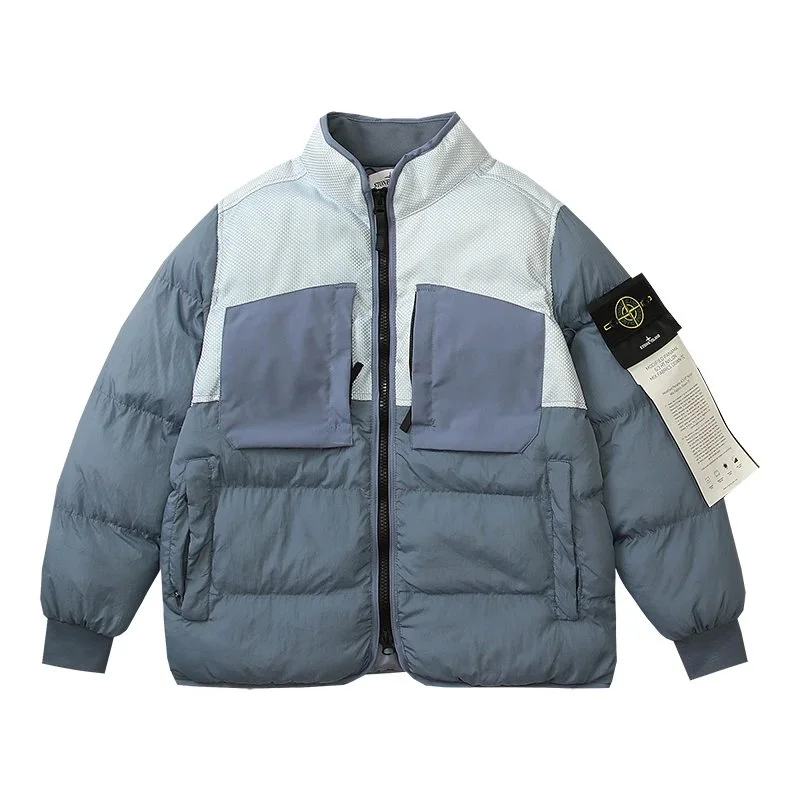 Stone Island Shadow Project Blue & Grey Puffer Jacket