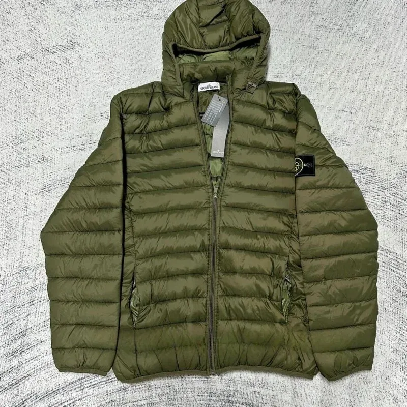 Stone Island 68-15 Olive Green Puffer Jacket