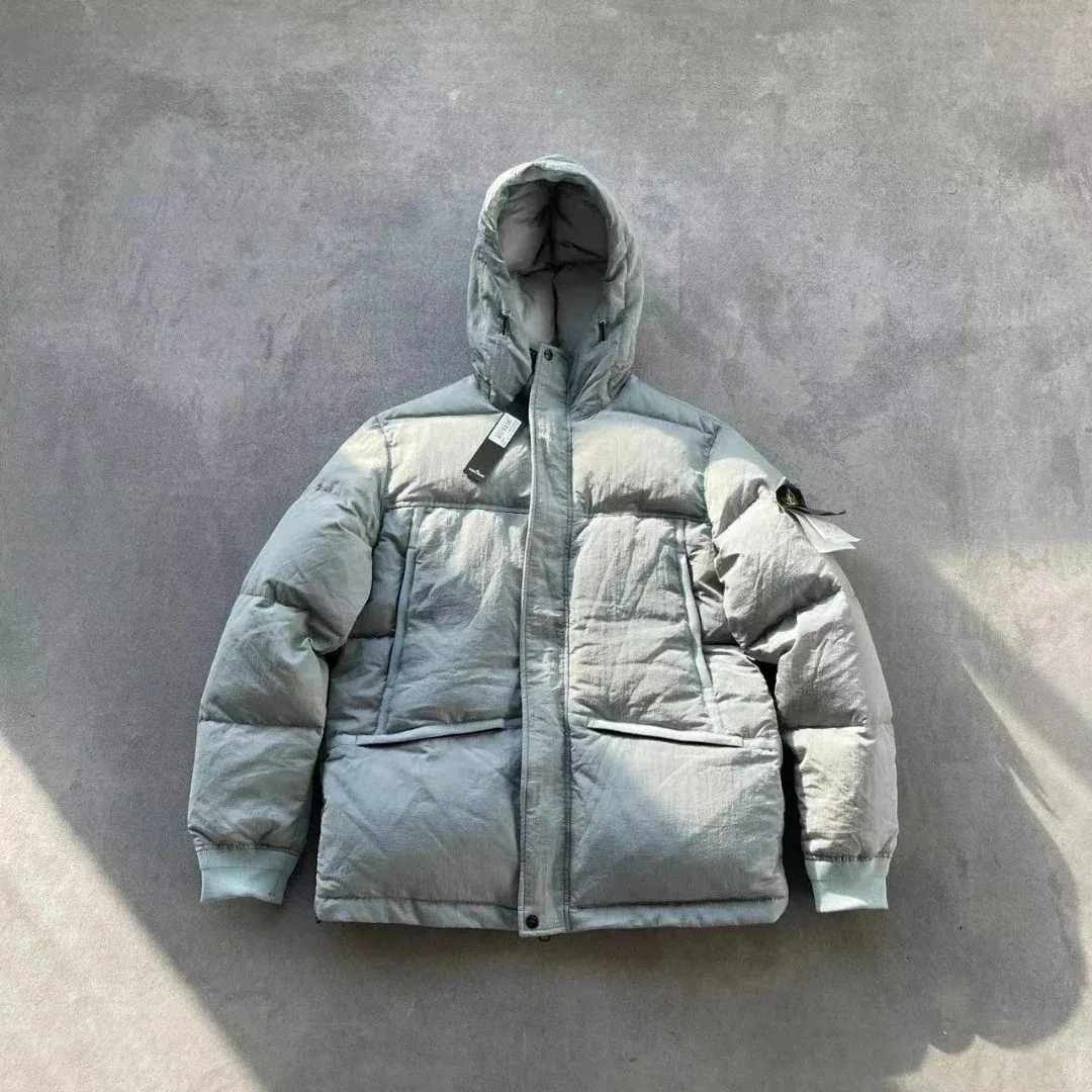 Stone Island Shadow Project Hooded Puffer Jacket Grey