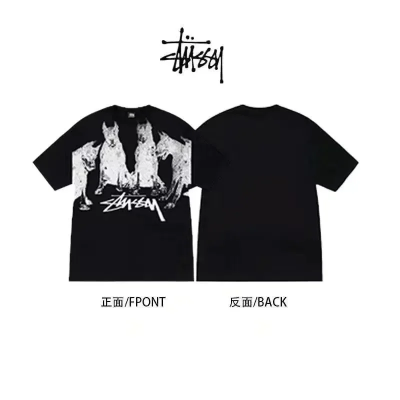 Stussy Stüssy Dog Print Black T-Shirt
