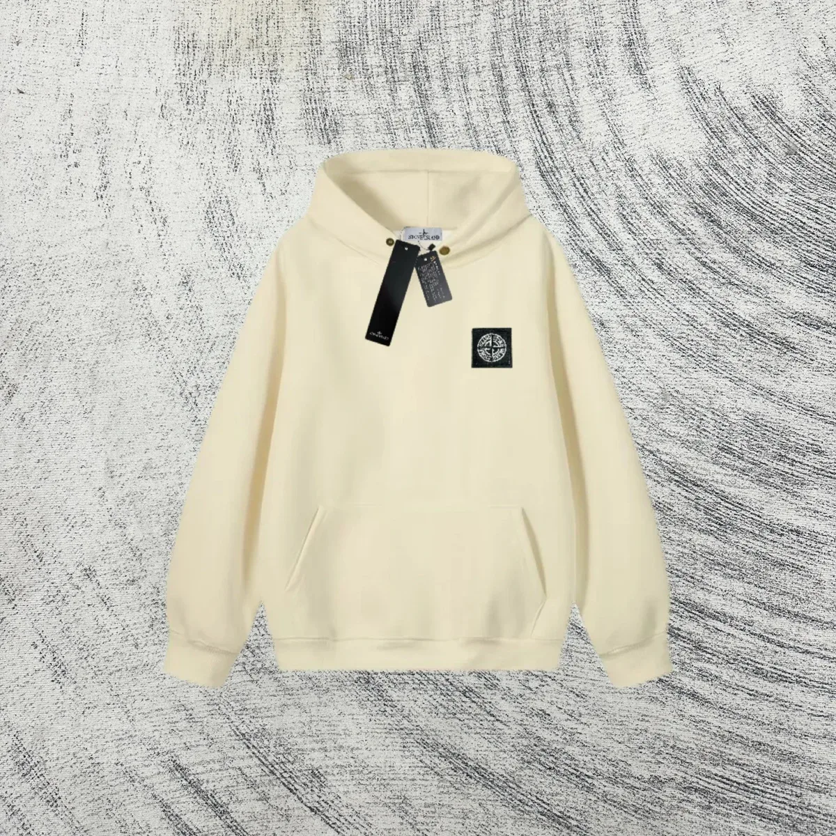 Stone Island 68-15 Cream Hoodie