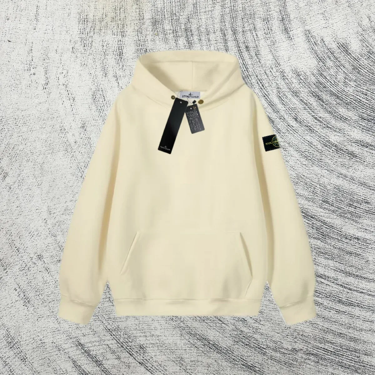 Stone Island 68-15 Cream Hoodie