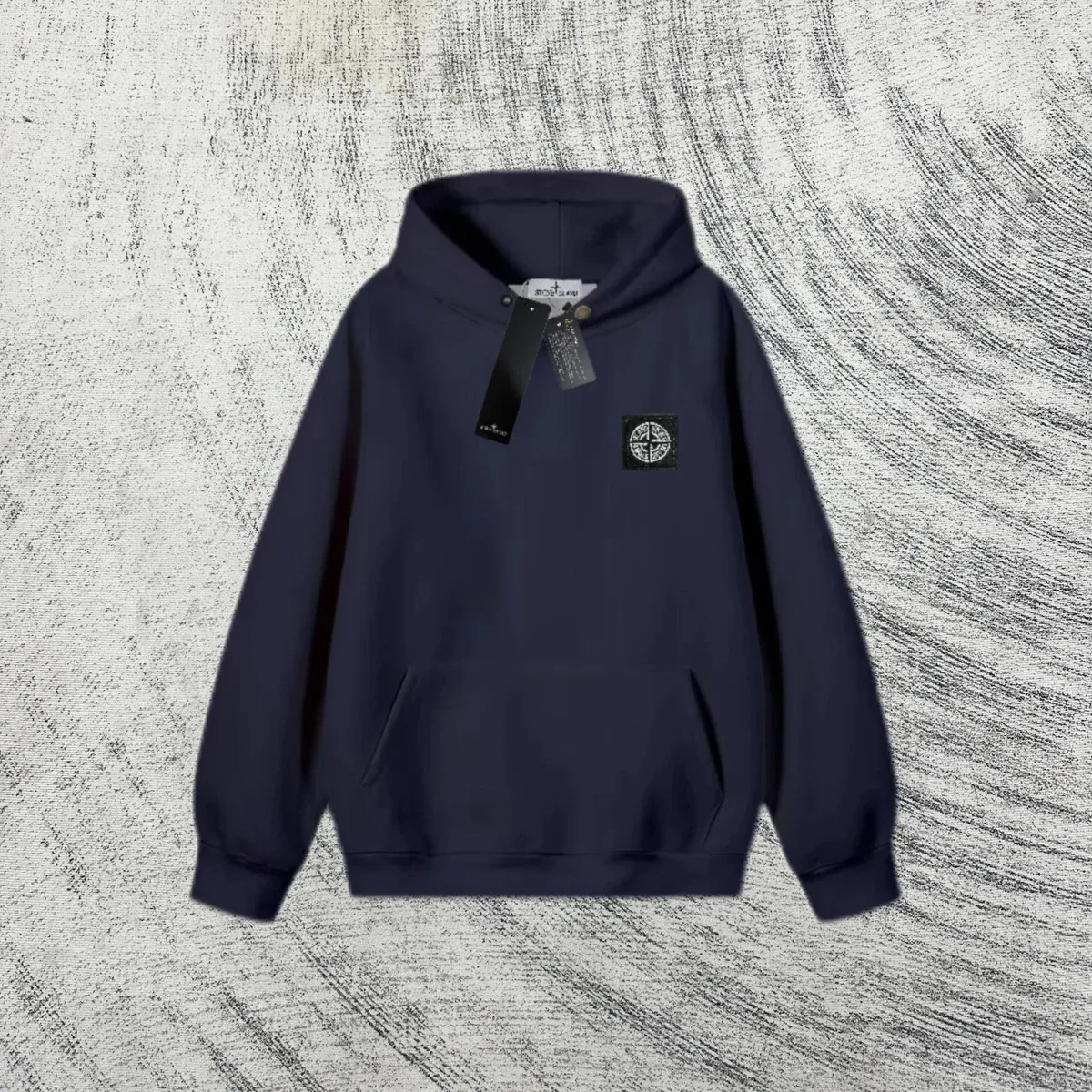 Stone Island 68-15 Hoodie Navy Solid Sweatshirt