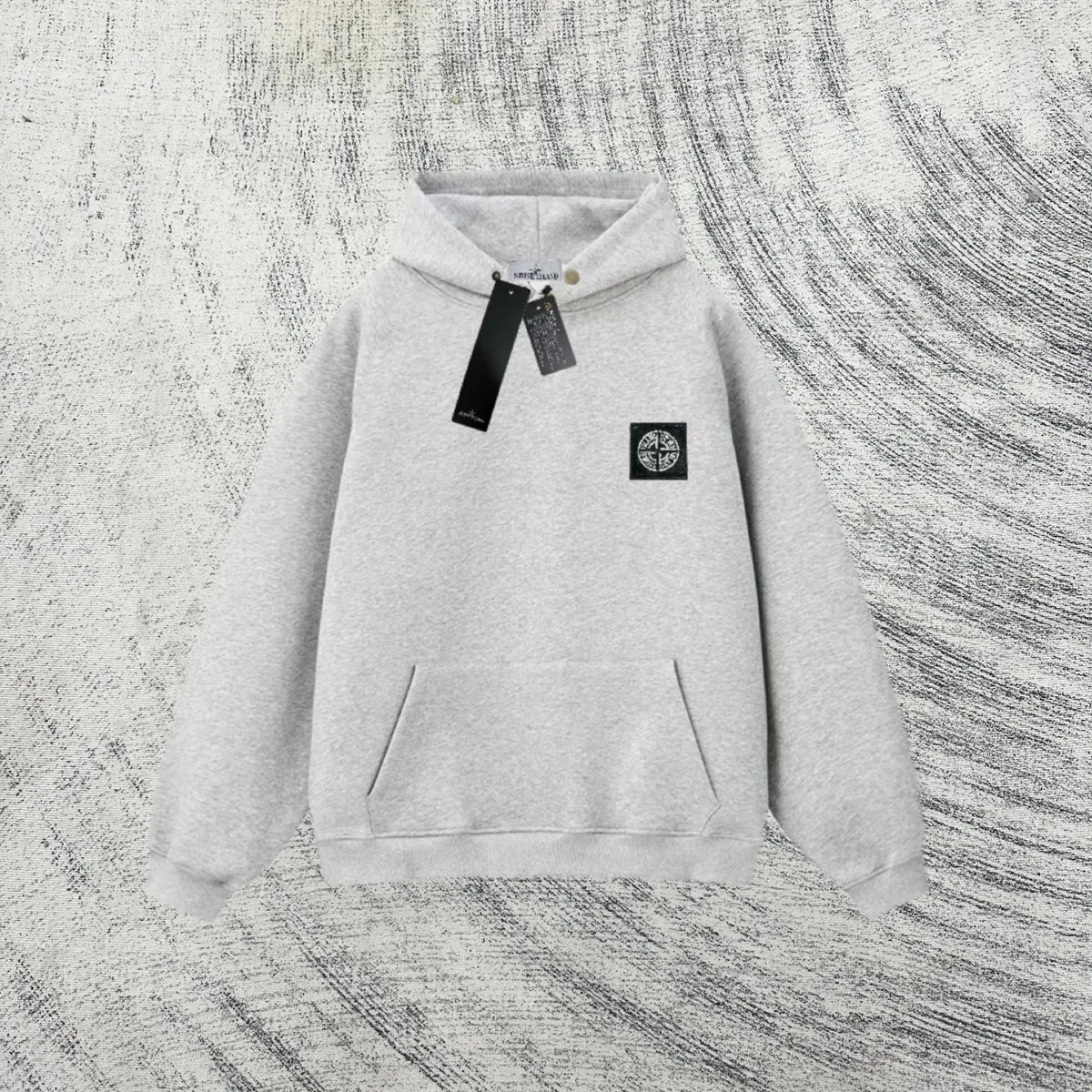 Stone Island 68-15 Grey Hoodie Sweatshirt