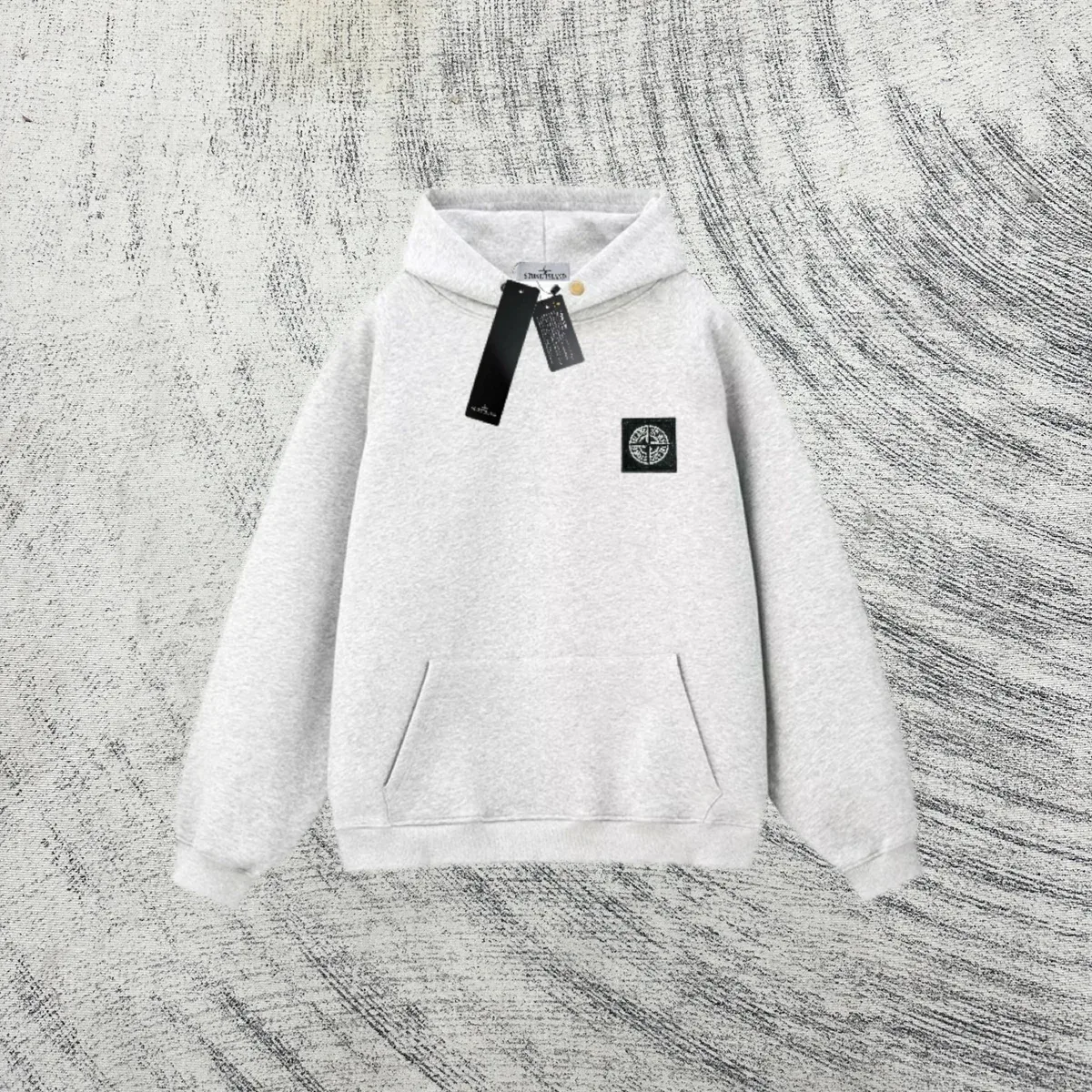 Stone Island 68-15 Grey Hoodie Sweatshirt