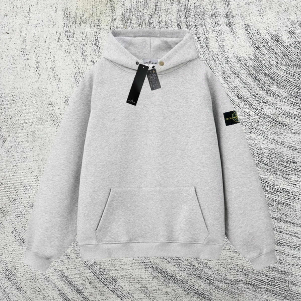 Stone Island 68-15 Grey Hoodie Sweatshirt
