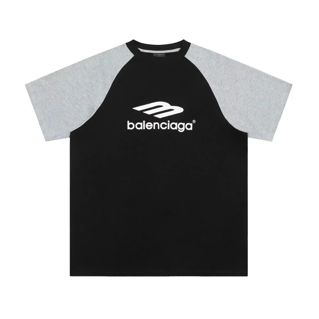 Balenciaga Black & Grey Logo T-Shirt