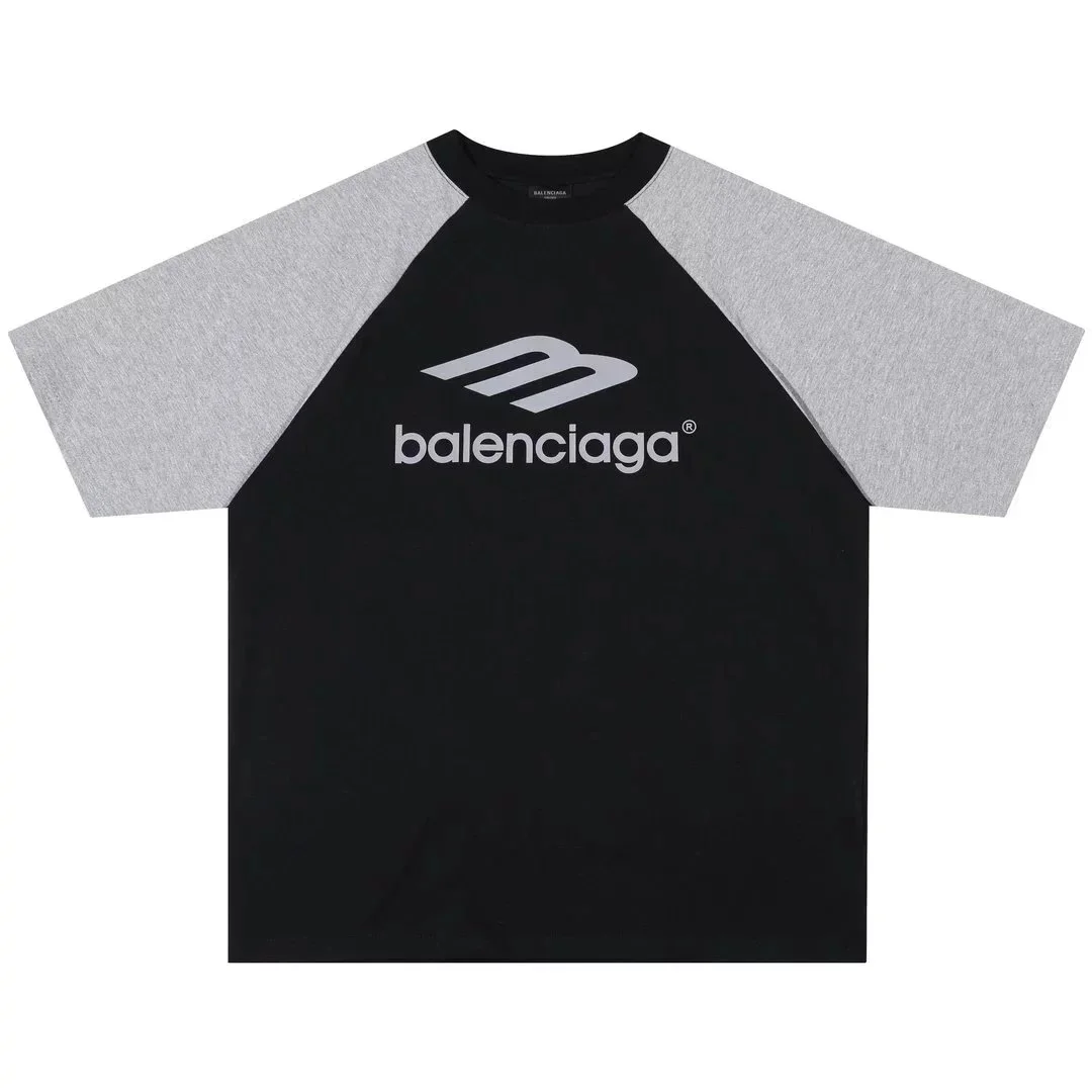 Balenciaga Black & Grey Logo T-Shirt