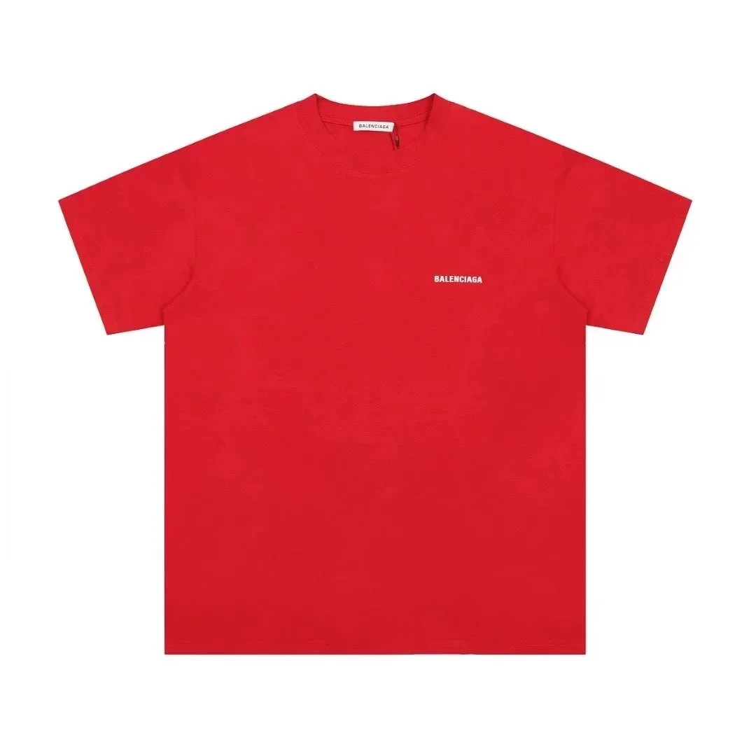 Balenciaga Red Small Logo T-Shirt