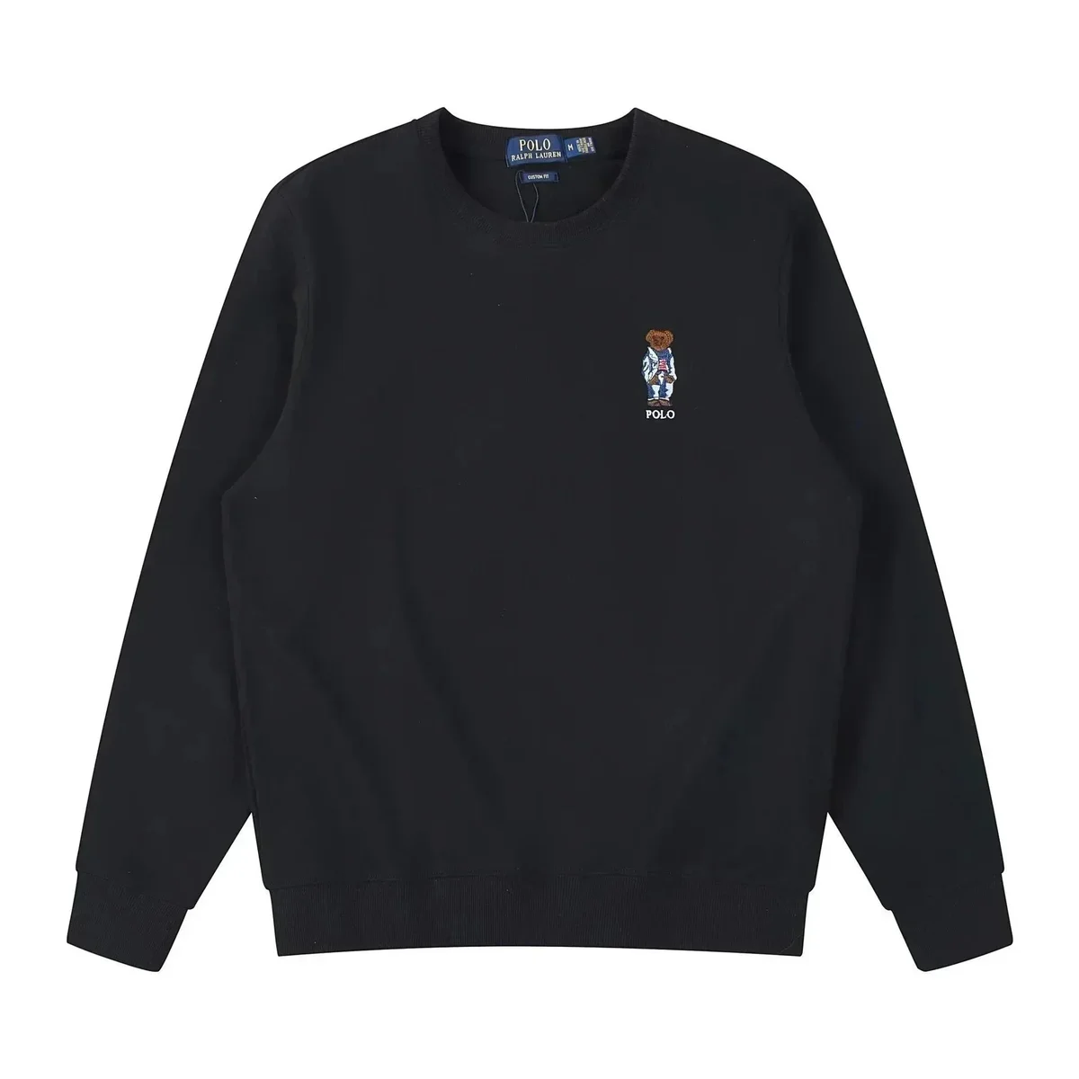 Polo Ralph Lauren Bear Logo Black Cotton Sweater