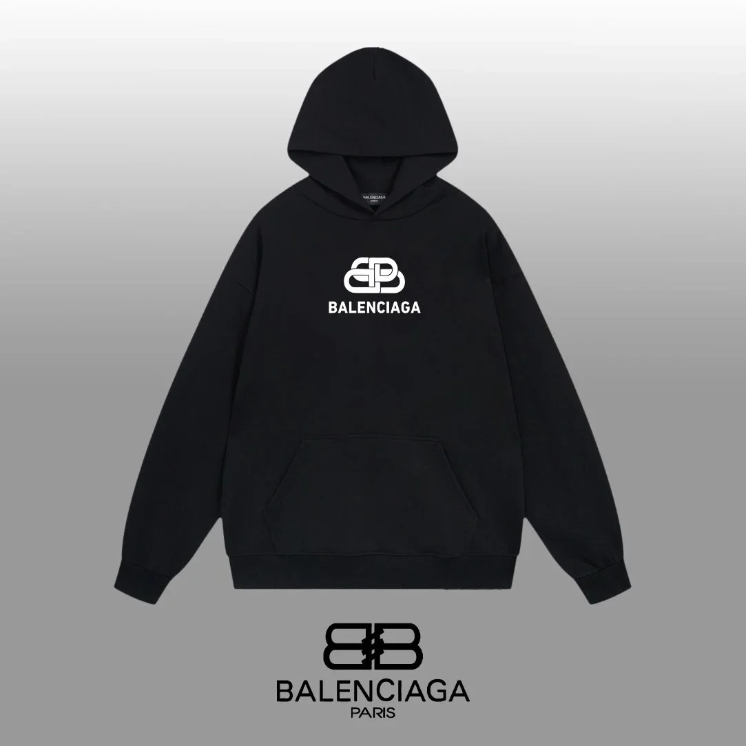 Balenciaga Black BB Logo Hoodie