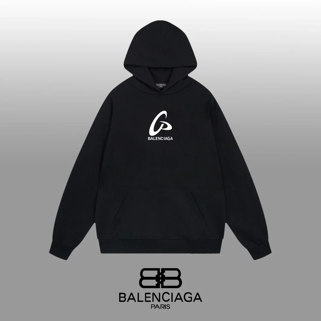 Balenciaga Black Logo Hoodie