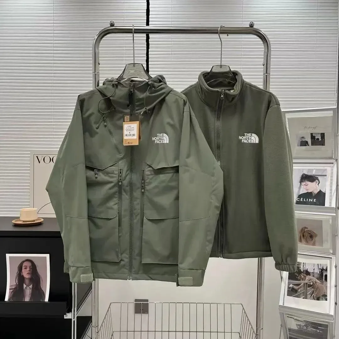 The North Face Expedition Swirl Olive Green Jacket