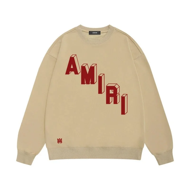 Amiri Beige 'AMIRI' Logo Sweatshirt