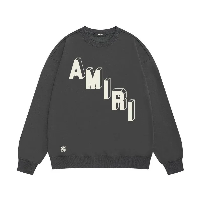 Amiri Black AMIRI Letter Print Oversized Sweatshirt