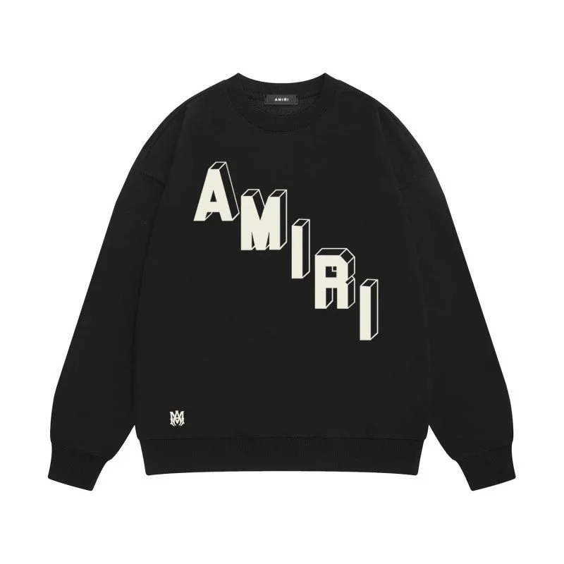 Amiri Black AMIRI Logo Crewneck Sweatshirt