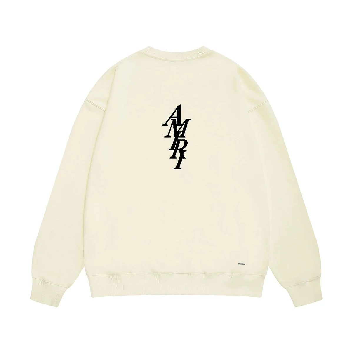 Amiri Amiri AMRI Cream Logo Crewneck Sweatshirt Cream