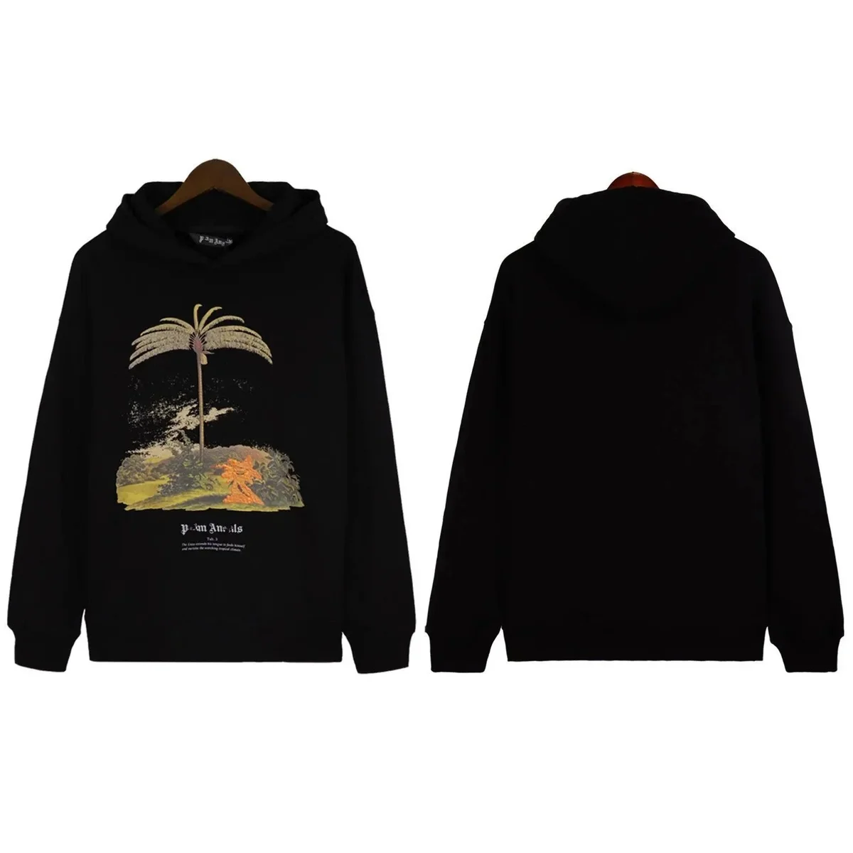 Palm Angels Palm City Black Hoodie