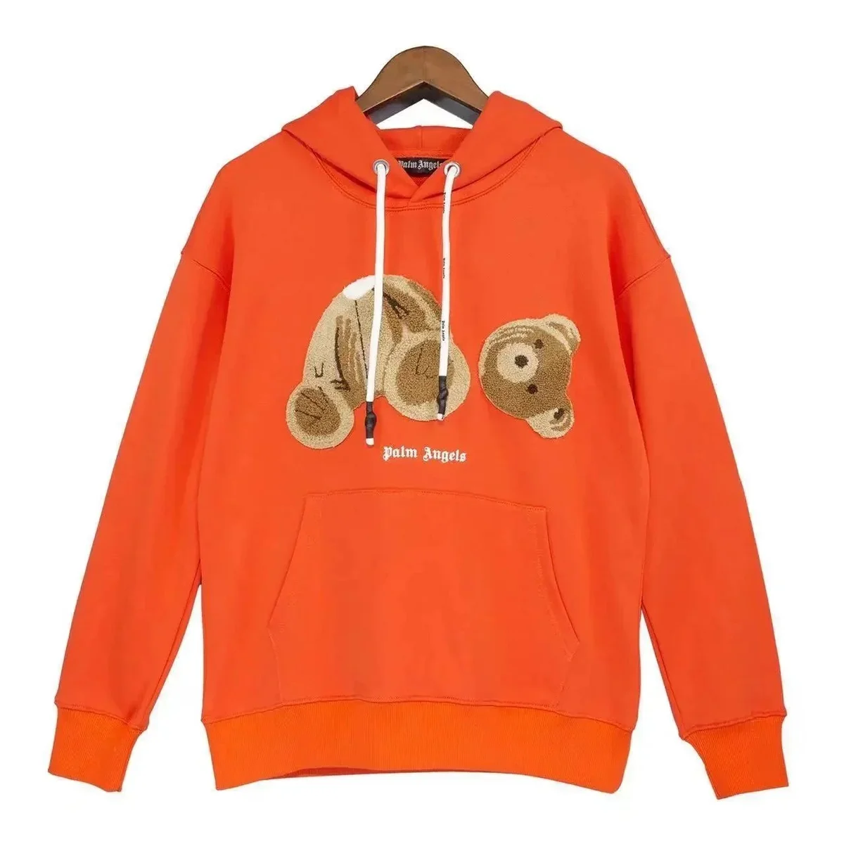 Palm Angels Bear Orange Hoodie