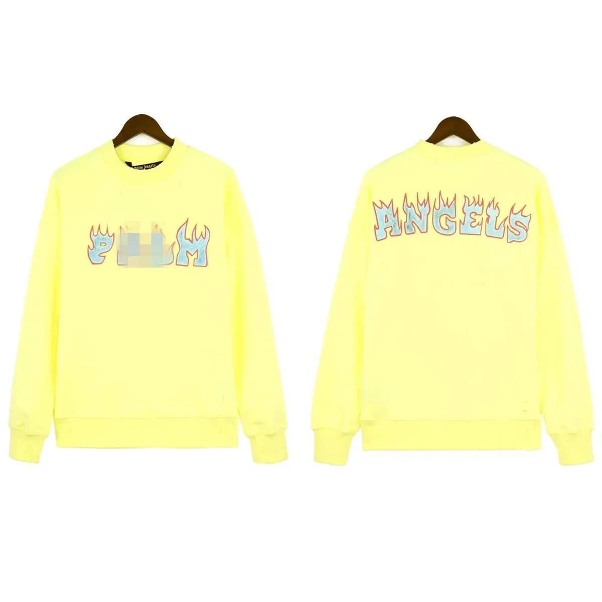 Palm Angels Palm Angels Yellow 'ANGELS' Sweatshirt Yellow - 1