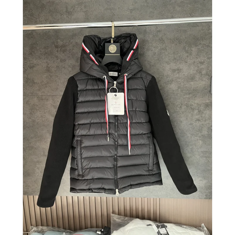 Moncler Black Hooded Puffer Jacket
