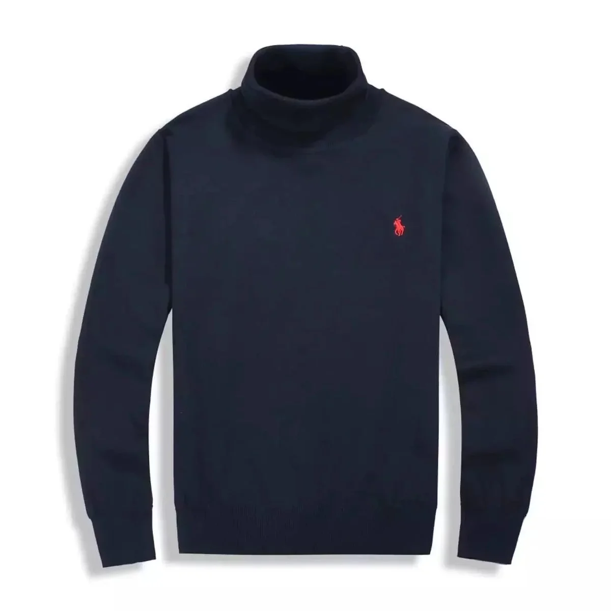 Ralph Lauren Navy Polo Pony Turtleneck Sweater