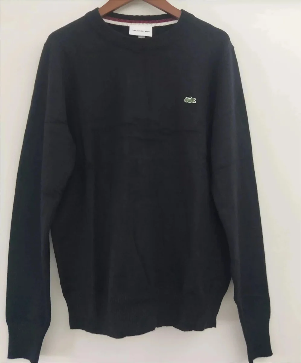 Lacoste Classic Logo Crewneck Sweater Black