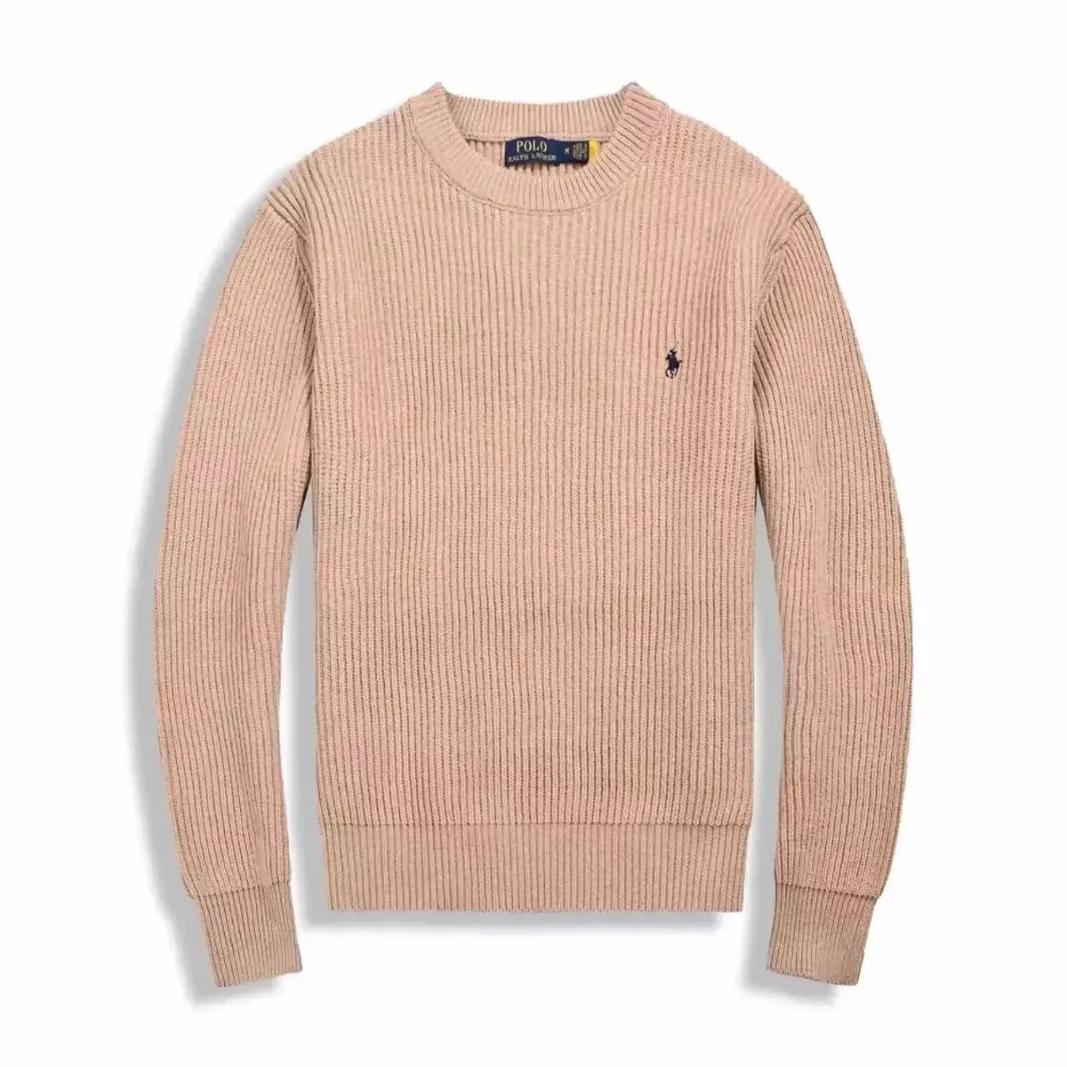 Polo Ralph Lauren Classic Logo Crewneck Sweater Beige