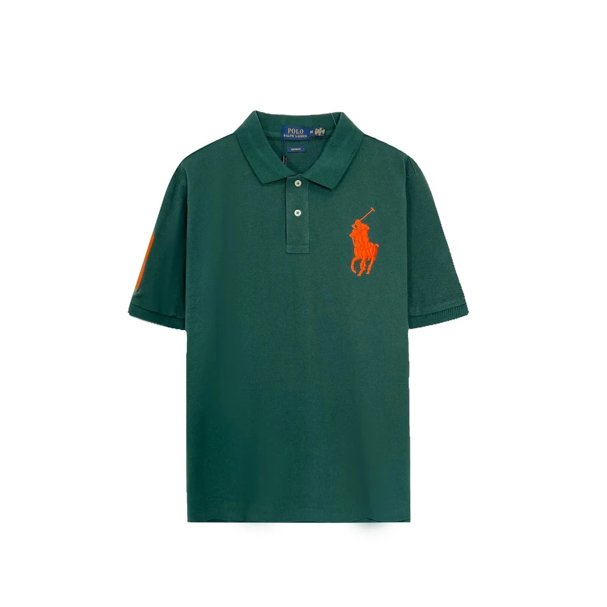 Polo Ralph Lauren Big Pony Green Orange Polo Shirt