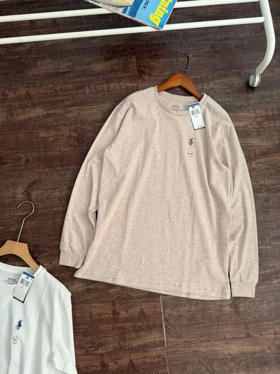 Polo Ralph Lauren Classic Logo Long Sleeve T-Shirt Beige