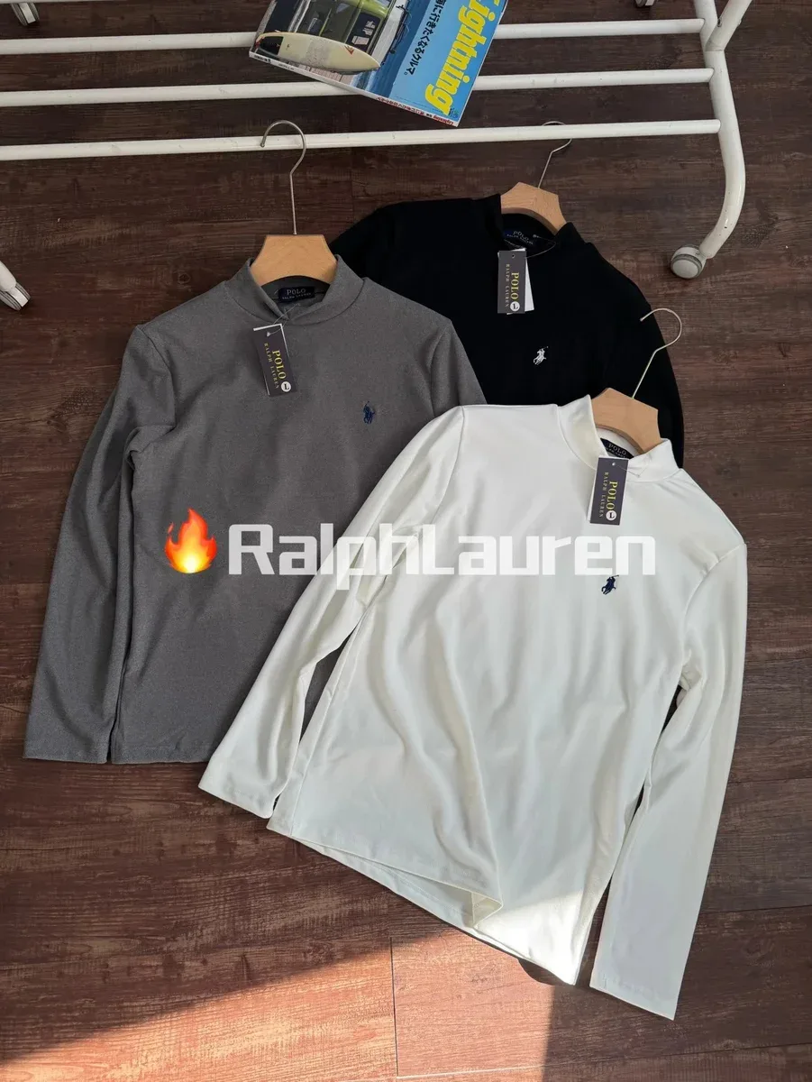 Polo Ralph Lauren Classic Logo Long Sleeve T-Shirt Grey/White/Black