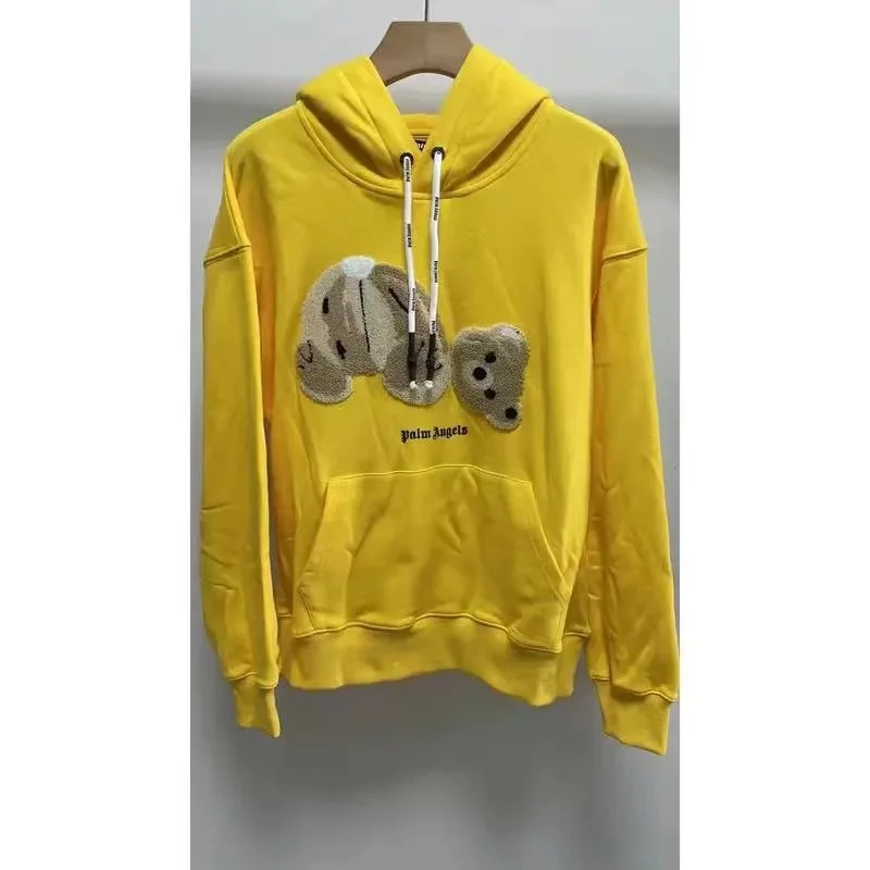 Palm Angels Bear Yellow Hoodie