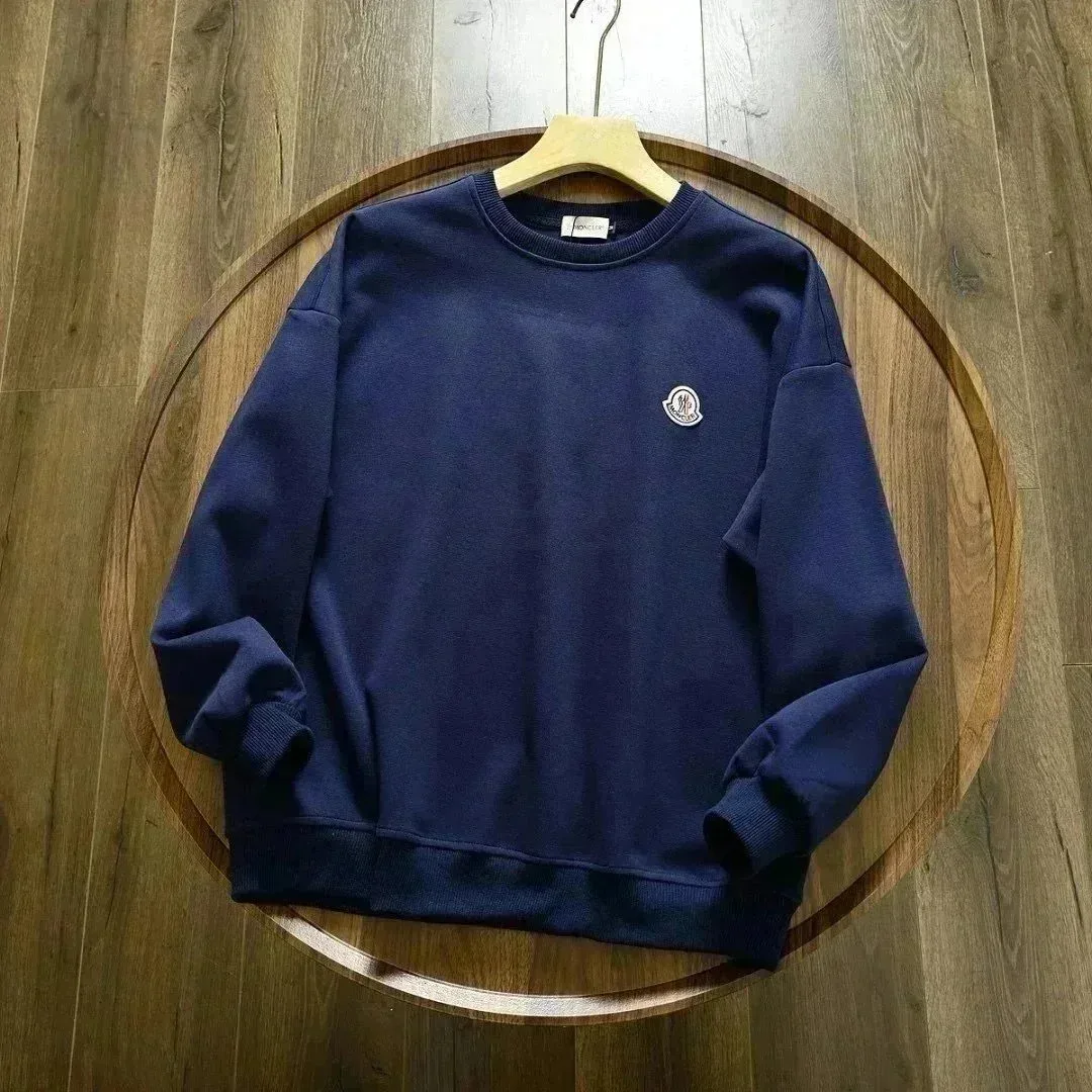 Moncler Navy Blue Logo Crewneck Sweatshirt