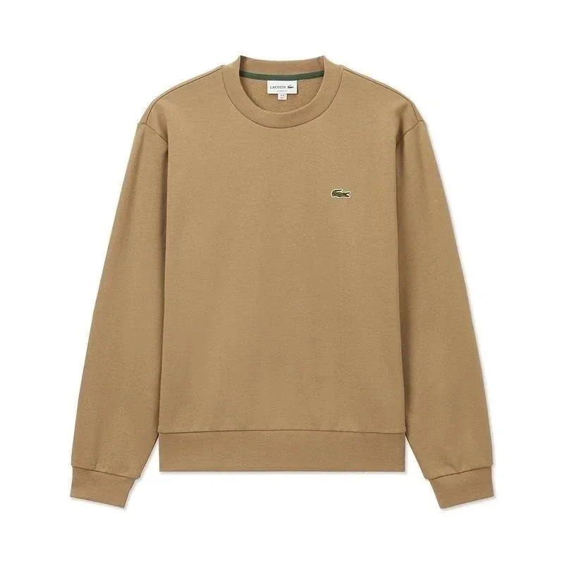 Lacoste Crocodile Logo Sweatshirt in Caramel