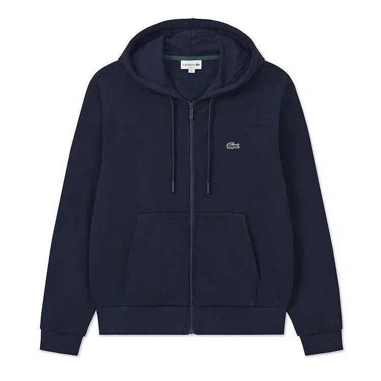 Lacoste Hoodie Zip-Up Navy Casual Top