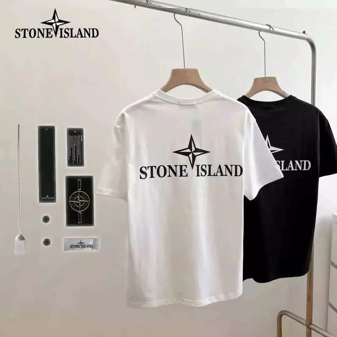 Stone Island Logo T-Shirt White/Black
