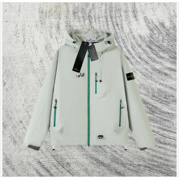 Stone Island 68-15 Light Green Hooded Jacket