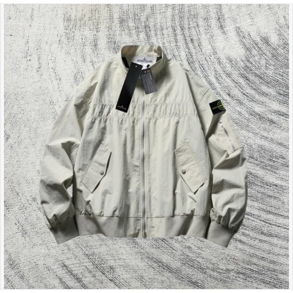 Stone Island 68-15 Beige Bomber Jacket