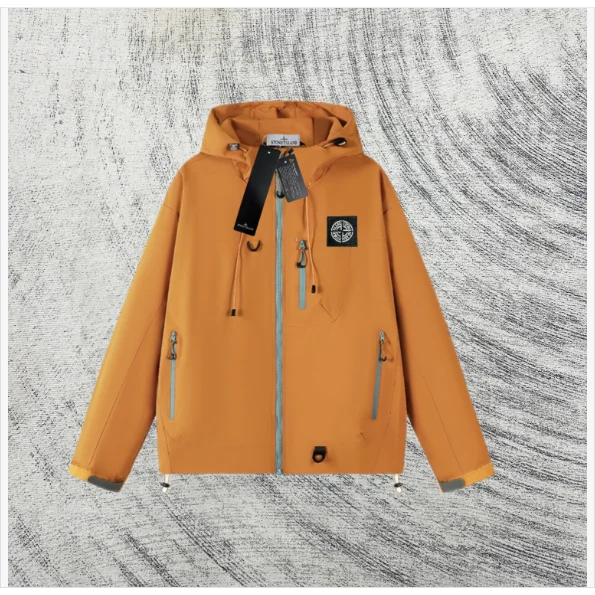 Stone Island 68-15 Orange Hooded Jacket