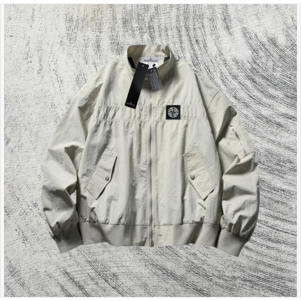 Stone Island 68-15 Beige Bomber Jacket